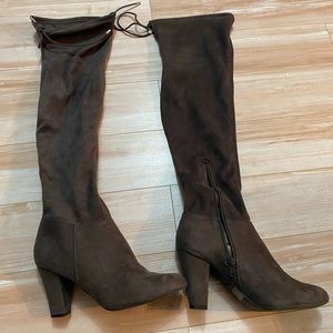 Size 9 suede above the knee boots